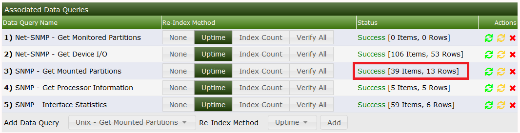 SNMP Table 4 - Devices