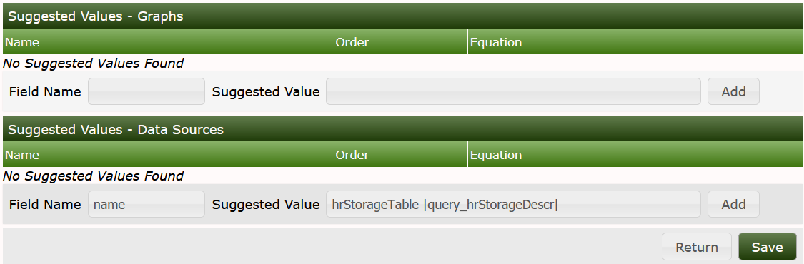 Data Query - Name Suggested Values