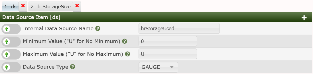 SNMP Table 4 - Data Template