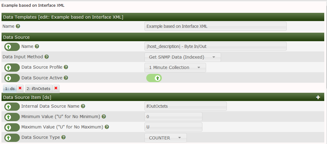 Check Indexes for Data Query Data Template