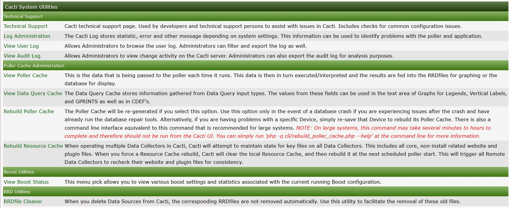 System Utilities